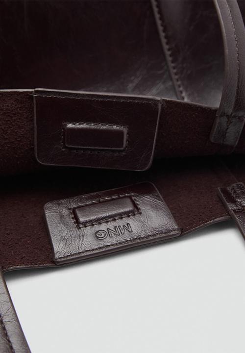 MANGO - Bolso M Oliver Shopper - Dark Chocolate