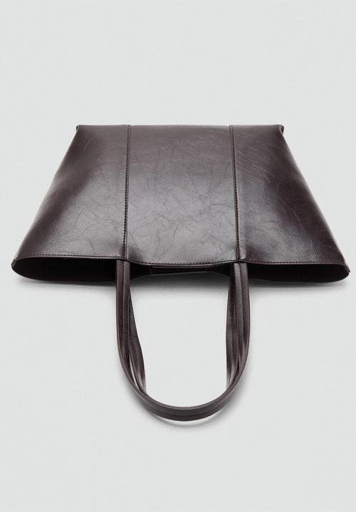 MANGO - Bolso M Oliver Shopper - Dark Chocolate