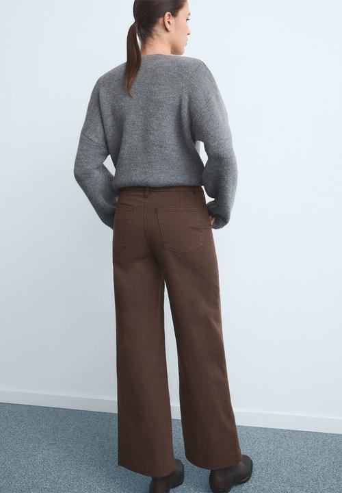 MANGO - Jeans paloma - dark brown