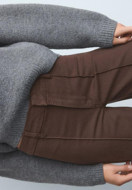MANGO - Jeans paloma - dark brown