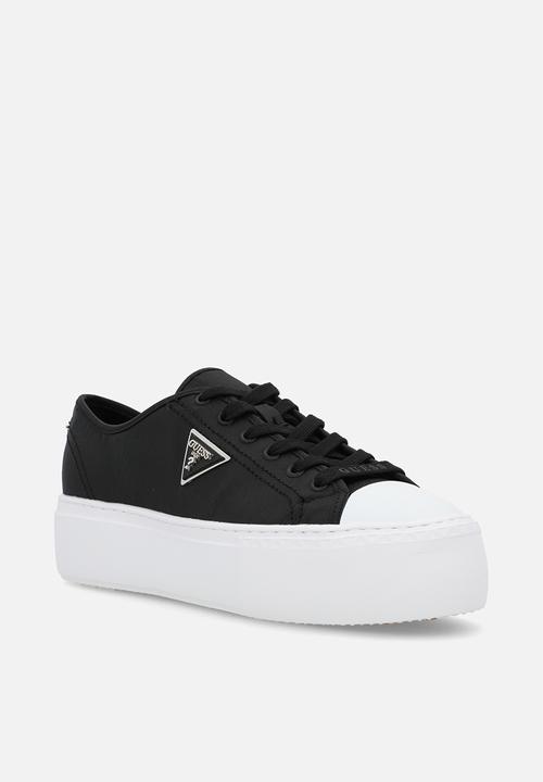 GUESS - Dressy twill sneaker - black