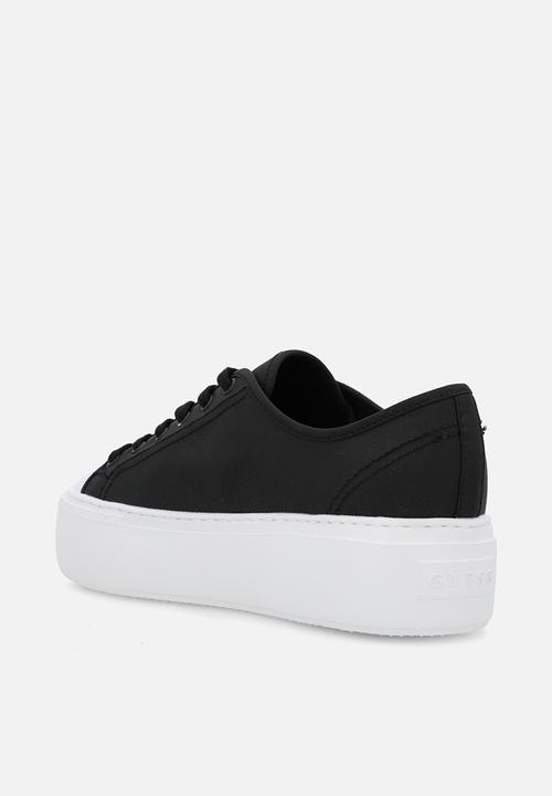 GUESS - Dressy twill sneaker - black