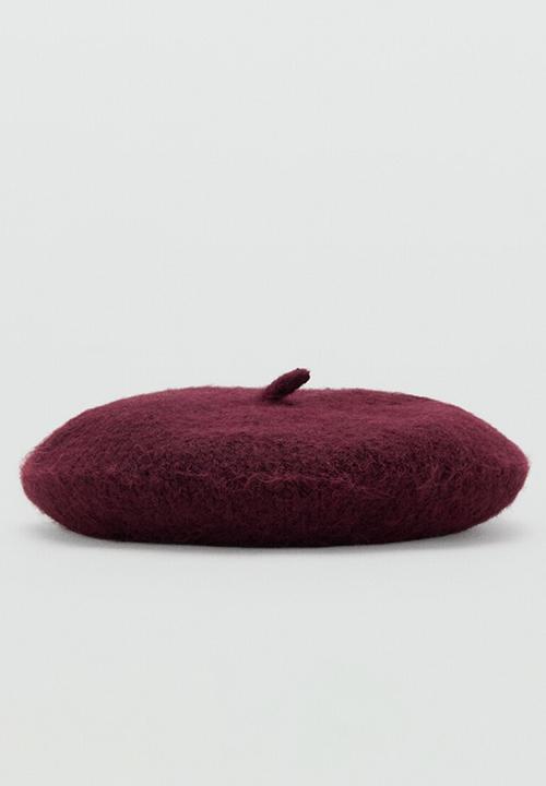 MANGO - Bonnie beanie-dark red
