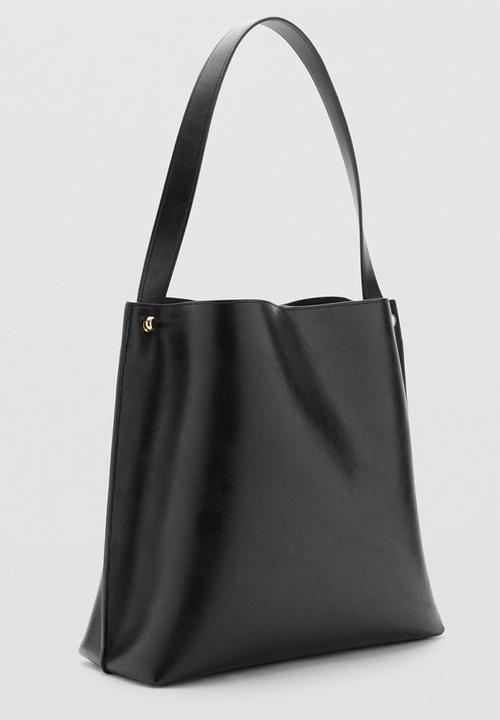 MANGO - Dots shoulder bag-black
