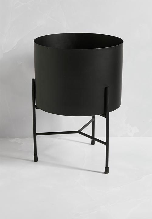 Sixth Floor - Planter on Stand - Black