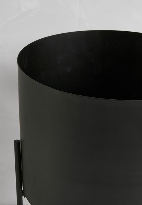Sixth Floor - Planter on Stand - Black