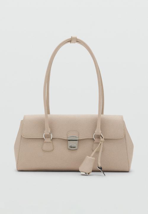 MANGO - Siena shoulder bag-natural