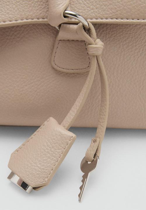 MANGO - Siena shoulder bag-natural