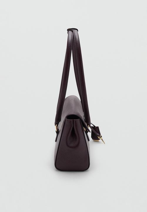 MANGO - Siena shoulder bag-dark red