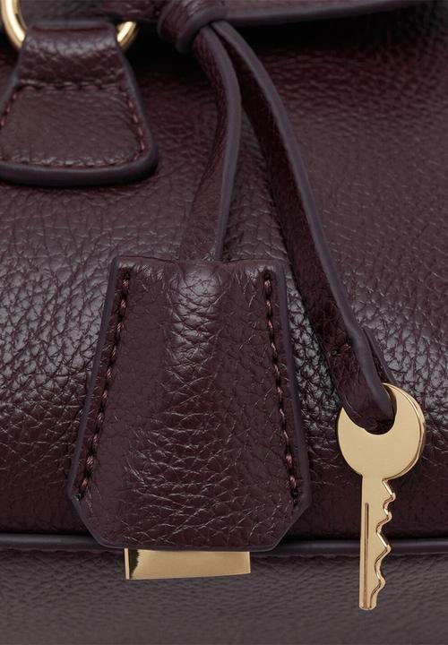 MANGO - Siena shoulder bag-dark red