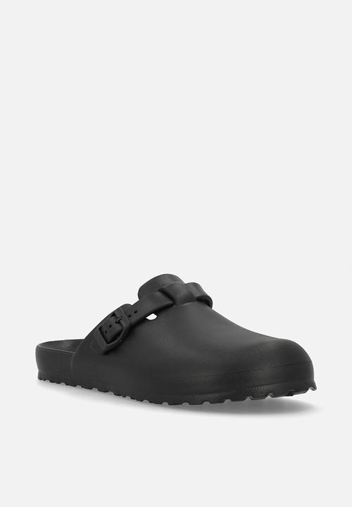 Cotton On - EVA Closed Toe Buckle Slide - Black