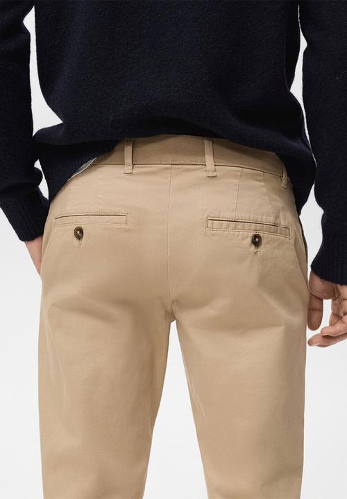 MANGO - Trousers Prato - Beige