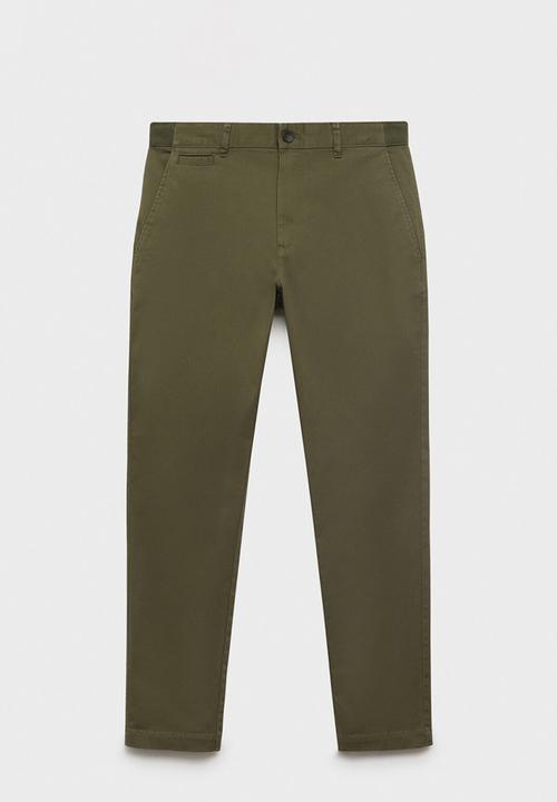 MANGO - Trousers Prato - Khaki