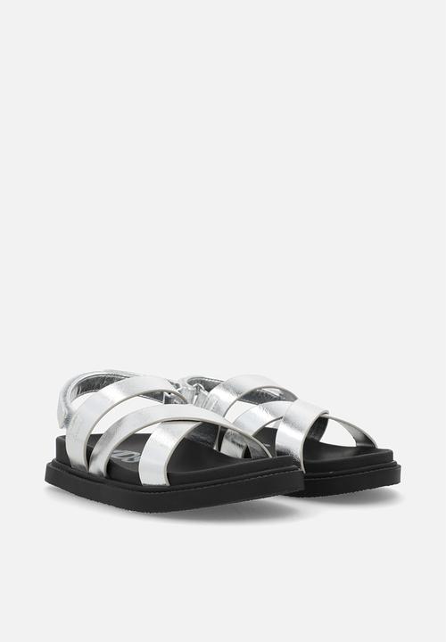 Cotton On - Blair multi strap sandal - silver metallic