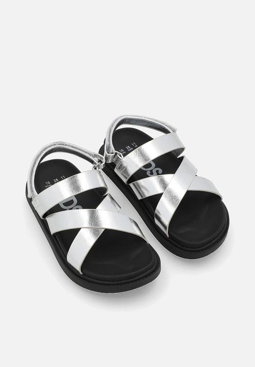 Cotton On - Blair multi strap sandal - silver metallic