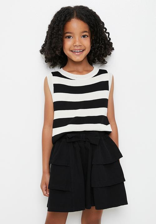 Pop Candy - Tiered shorts - eerie black