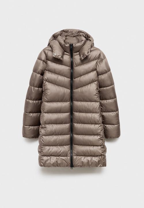 MANGO - Puffer coat bego - medium brown