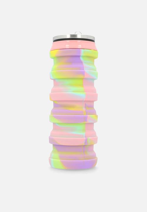 Pop Candy - Collapsible silicone water bottle - multicolour