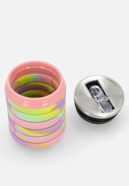 Pop Candy - Collapsible silicone water bottle - multicolour