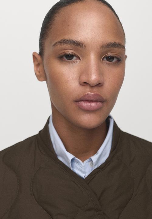 MANGO - Puffer coat nat - brown