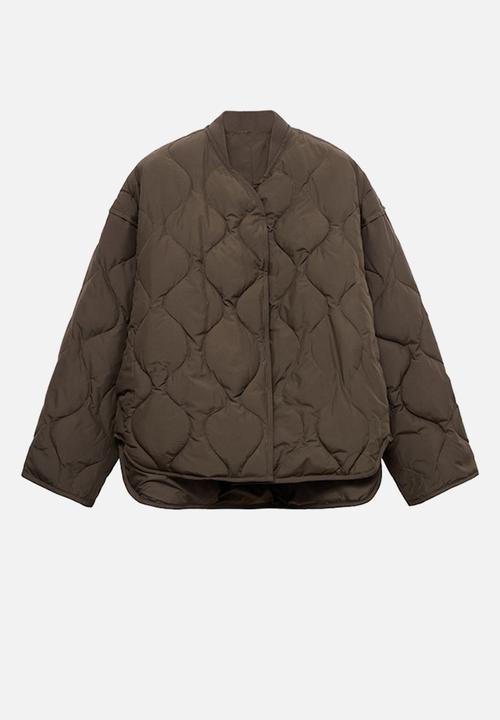 MANGO - Puffer coat nat - brown