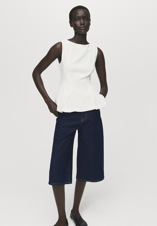 MANGO - Top Naia - White