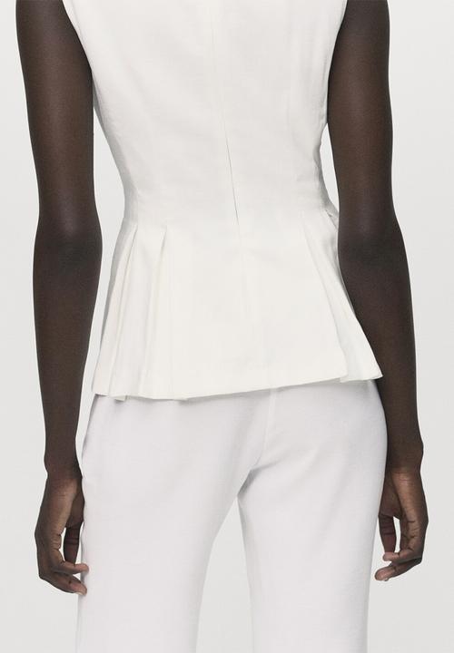 MANGO - Top Naia - White