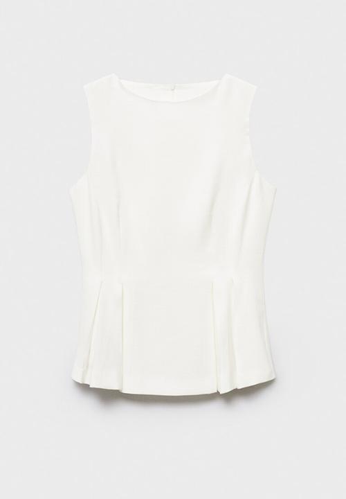 MANGO - Top Naia - White