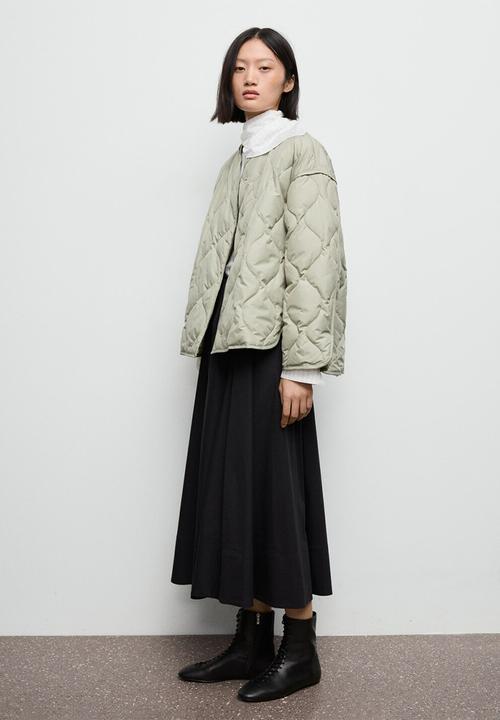 MANGO - Puffer coat nat - light pastel green