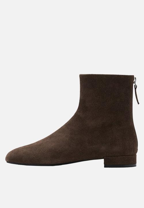 MANGO - Clue1 suede boot - dark brown