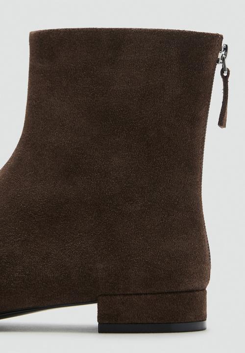 MANGO - Clue1 suede boot - dark brown