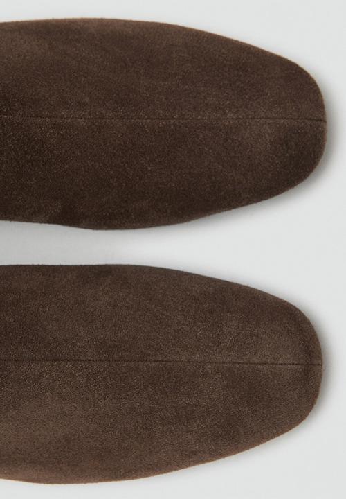 MANGO - Clue1 suede boot - dark brown
