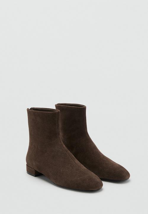 MANGO - Clue1 suede boot - dark brown