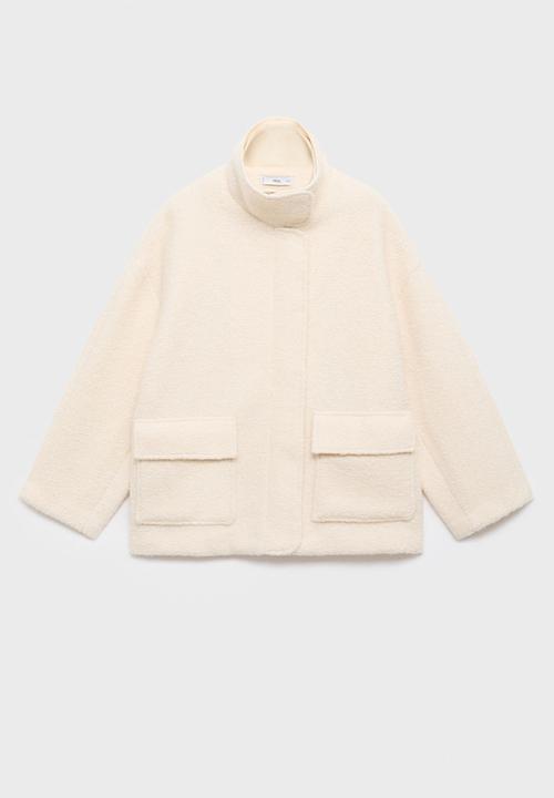 MANGO - Jacket woody - light beige