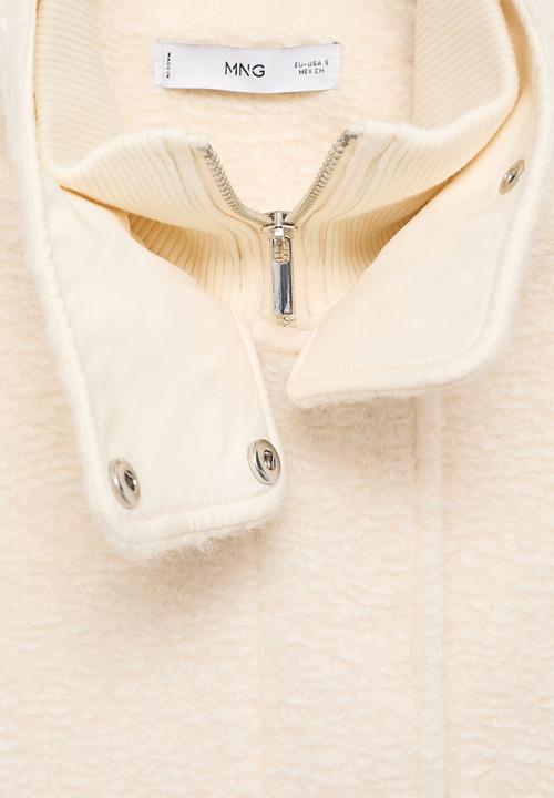 MANGO - Jacket woody - light beige