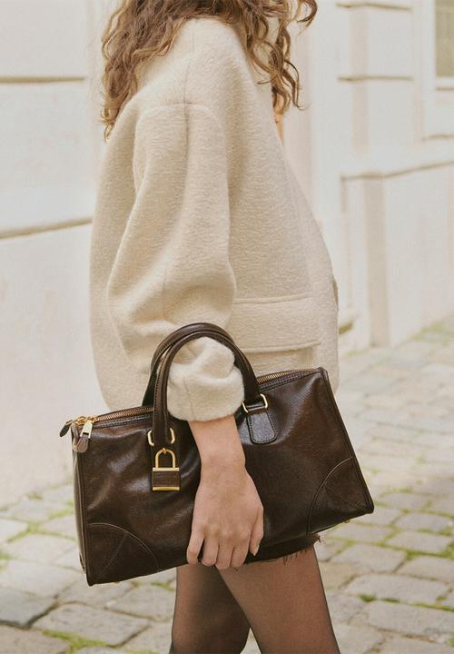 MANGO - Jacket woody - light beige