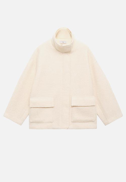 MANGO - Jacket woody - light beige