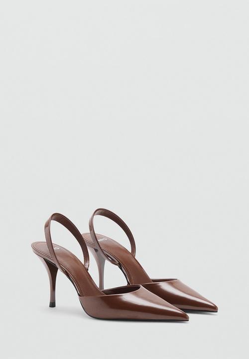 MANGO - Amber heel - dark brown