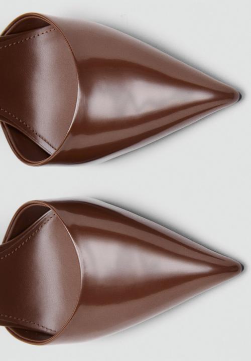 MANGO - Amber heel - dark brown