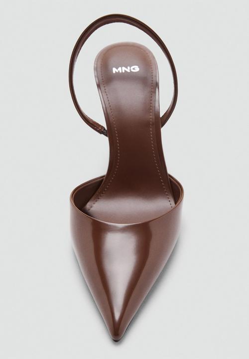 MANGO - Amber heel - dark brown
