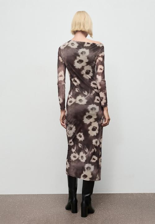 MANGO - Dress amaia - brown