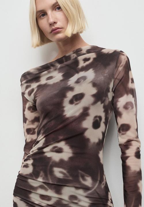 MANGO - Dress amaia - brown