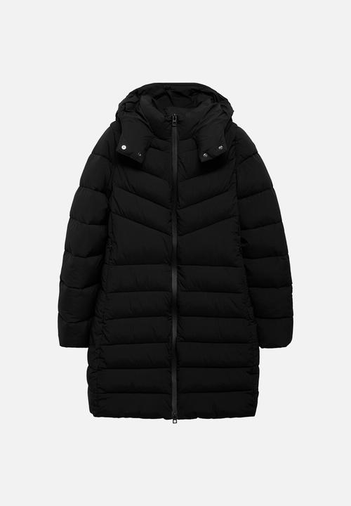 MANGO - Puffer coat bego - black