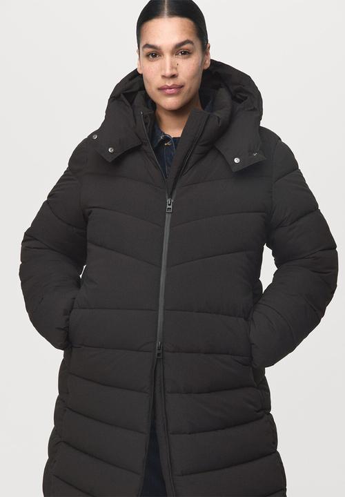 MANGO - Plus puffer coat bego - black