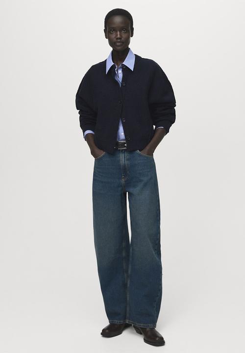 MANGO - Cardigan sea - navy