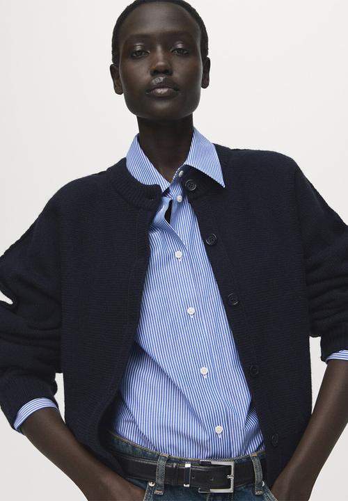 MANGO - Cardigan sea - navy