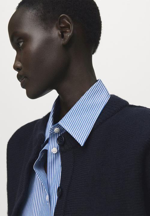 MANGO - Cardigan sea - navy