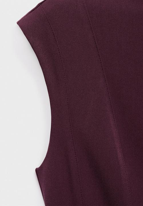 MANGO - Dress cati - dark red