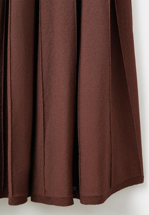 MANGO - Skirt choco - brown