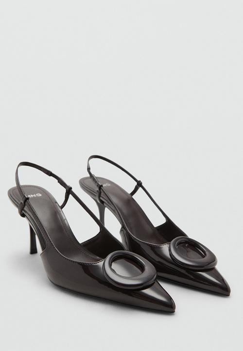 MANGO - Clea heel - dark brown